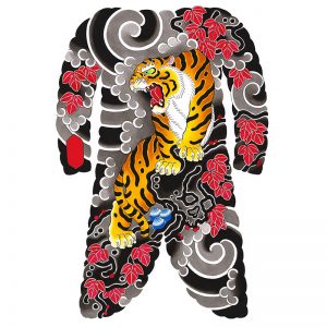 Irezumi bodysuit tattoo artwork featuring a Tiger